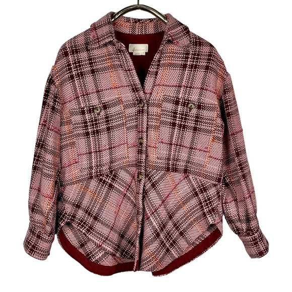 ANTHROPOLOGIE HUDSON PLAID OVERSIZED SHIRT JACKET SHACKET - Picture 5 of 16